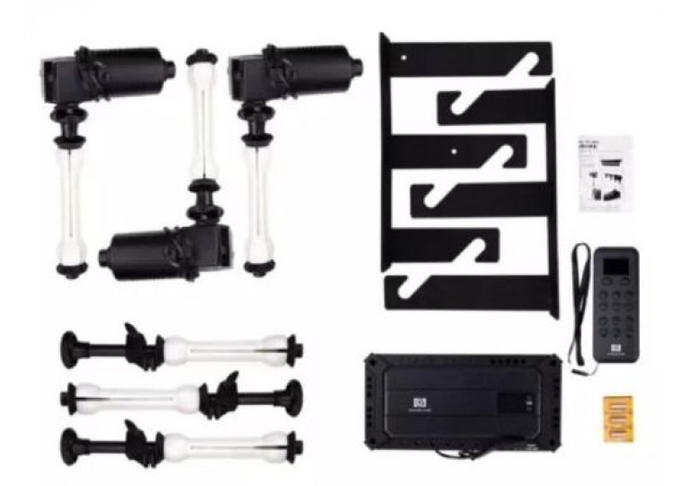 Brilliant CN-3RES Motorized Wall and Ceiling Mount Backdrop Roller System + 2.7x10m Backdrop Paper Bundle