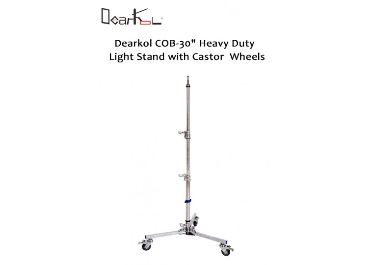 Dearkol COB-30" Heavy Duty Light Stand with Castor Wheels