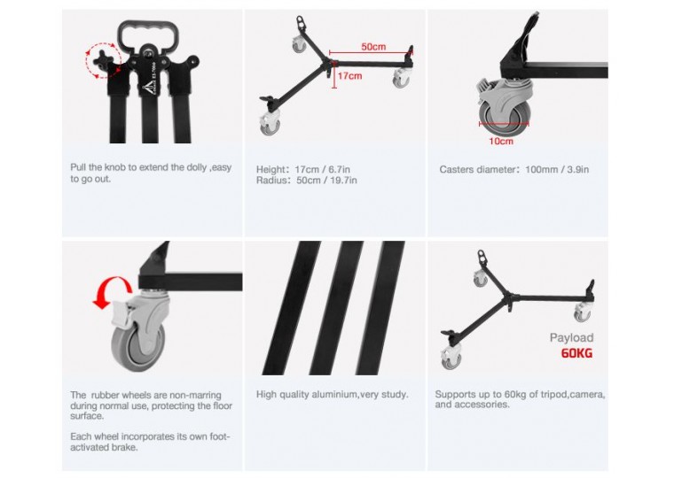 E-Image EI-7004 Tripod Dolly