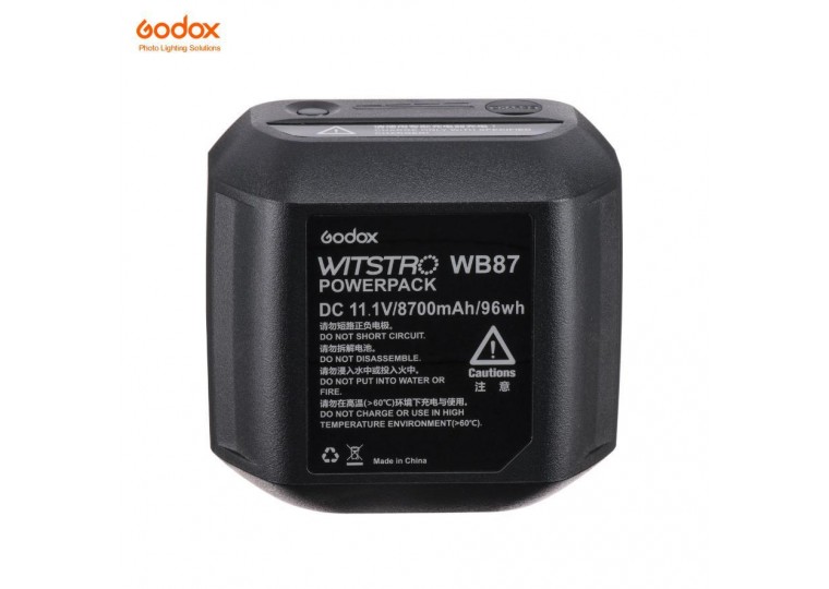 Godox WB87 Li-ion Battery for AD600 AD600B AD600BM Flash and SLB-60W LED