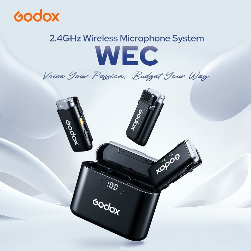 Godox WEC Kit1 Kit2 2.4GHz Wireless Microphone System