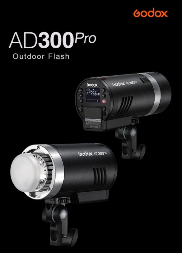 Godox AD300 Pro Kits d'éclairage Studio, AD300Pro Dual Flashes Backpack, 300W Flash de Extérieure 2.4G TTL 1/8000s HSS Speedlite, avec Godox AD-S60S Boîte à Lumière, 320 Flashes à Pleine Puissance